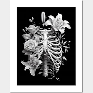 Bones and Botany Healing Art T-Shirt Posters and Art